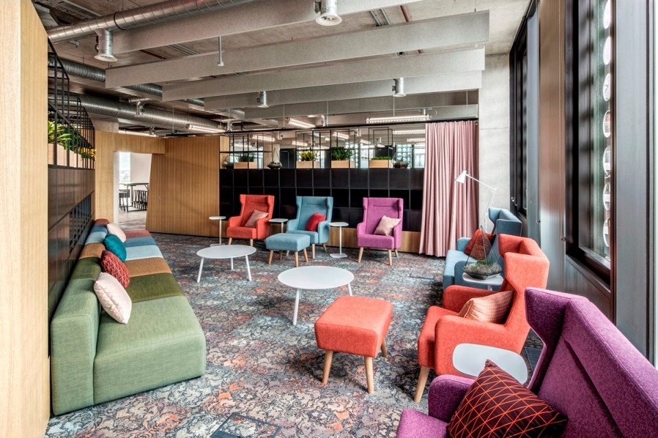 Curtains at White Collar Factory Shoreditch