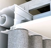 Dual track blind and curtain system